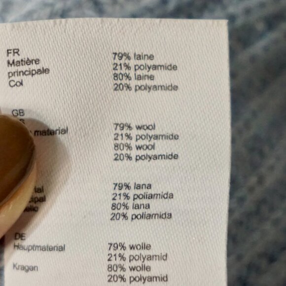 Maje Wool Blend Blue Crop Sweater Size FR 1 (Small) - Picture 12 of 15